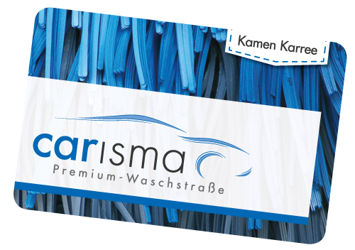 Die Gutschein Karte für die Waschanlage in Unna, Lünen, Bönnen und Bergkamen (Kamen Karree)